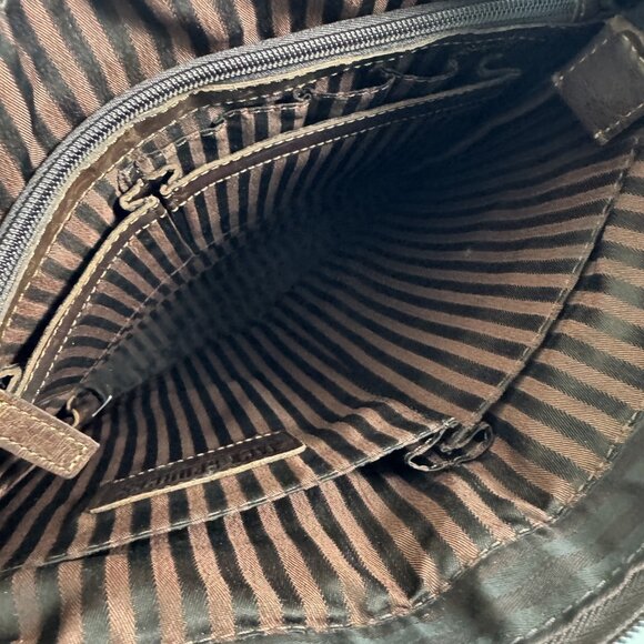 Jack Georges Voyager Messenger Crossbody Bag Distressed Brown Leather Unisex - Picture 8 of 8